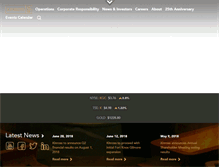Tablet Screenshot of kinross.com